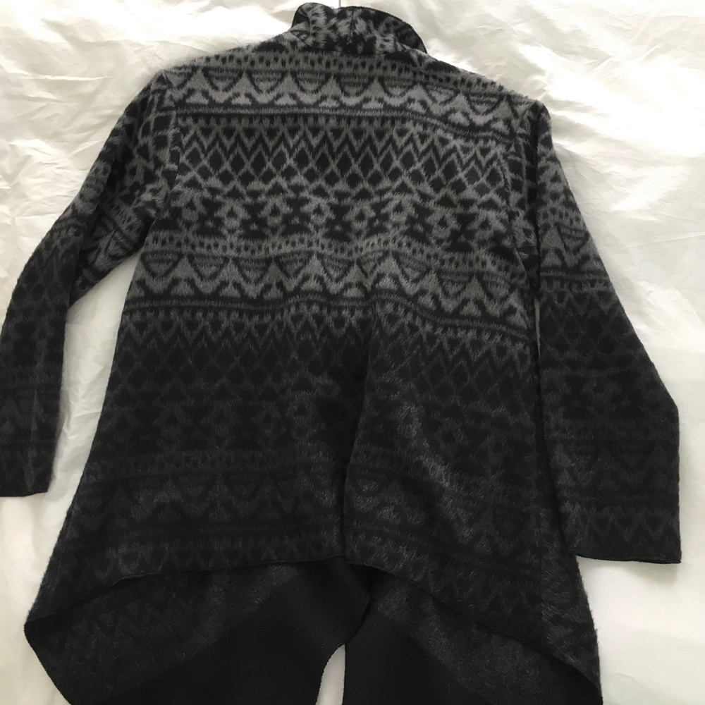 Cynthia Vincent print drape jacket/sweater